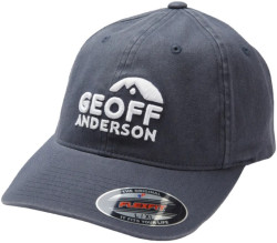 iltovka Geoff Anderson Flexfit Washed modr 3D logo