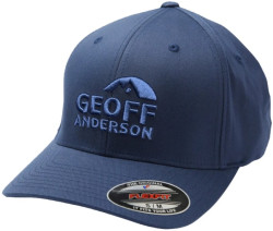 Šiltovka Geoff Anderson Flexfit NU modrá 3D biele logo
