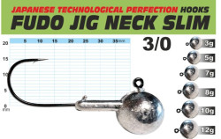 FUDO JIG PROFI Slim s krčkom 3/0 balenie 5ks