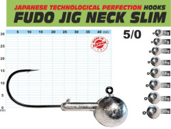 FUDO JIG PROFI Slim s krčkom 5/0 balenie 3ks
