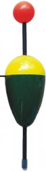 Plavák na lov stuky žlto-zelený priebežný KPr 8g