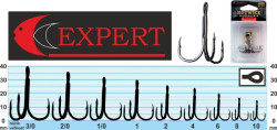 Trojháčik s protihrotom Expert 1213 čierny