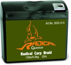 Kaprové šnúry radical carp 20m