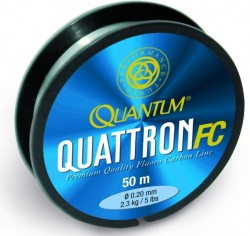 fluorokarbón quantum quattron FC 0,20mm / 50m