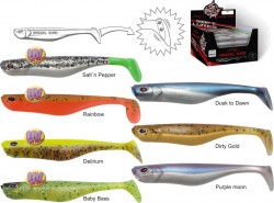 nástraha Rassel Shad, 10cm, Salt n-Pepper 64ks