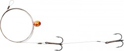Oceľové lanko 16kg,100cm, Ultra Wire + 2háčiky