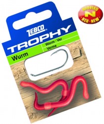 Naviazaný háčik 2 Trophy Worm, 0.35mm, 70cm