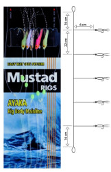 T18-4, Shrimp Bait Rig, 5 hiky, mont, Mustad
