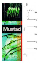 T92-4, Piscator X-Green, Mustad, montáž 6 háčikov