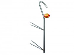 hák na údenie zebco - V, 17cm, 5ks