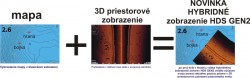 Zobrazenie toho ist�ho miesta priestorovou a klasickou sondou