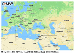 C-Map REVEAL -EAST MEDITER, BLACK CASPIAN SEAS