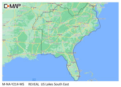 C-Map REVEAL LAKES - US LAKES SOUTH EAST