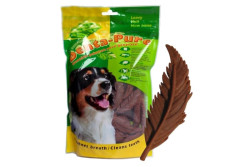 Pochúťka pre psov, pierko hnedé - slanina