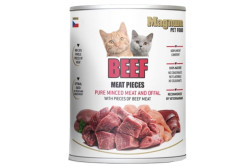 Pre mačky Meat Pieces BEEF cat 800g