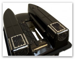 Detailn pohad na uvoovac mechanizmus pre vyvanie dvoch mont