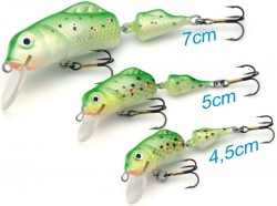 Lovec vobler Trout 2diel 5cm-pl�vaj�ci
