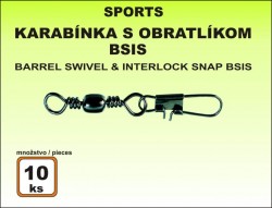 Karabnka s obratlkom BSIS - 10ks v balen