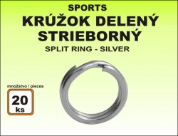 Krúžok Sports - delený čierny veľkosť 7 / 10kg / 20ks