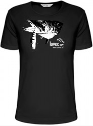 tričko s rýbárskym motívom- LOVEC