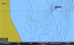 Dunaj zobrazen na mapke s presnou polohou a hbkovmi zlommi bez farebnho odlenia