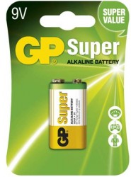 Batria GP SUPER - Alkalick 9V - 1ks