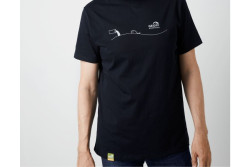 �ierne ryb�rske tri�ko Geoff Anderson Organic Tee Pollution