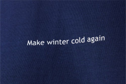 Detail ryb�rskeho tri�ka Geoff Anderson Organic Tee Winter Navi