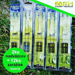 FAITH Power Rig hotov nadvzce na kapra 2ks + zarky