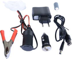 Okysličovač AA Batterie- USB- auto adapter/230V- svorky