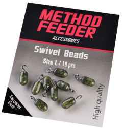 Obratlk s ochranou Method Feeder Swivel beads 10ks