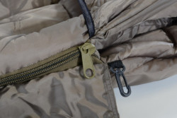 Spac vak FAITH Comfort XL detail obojstrannho zipsu 10mm a klip