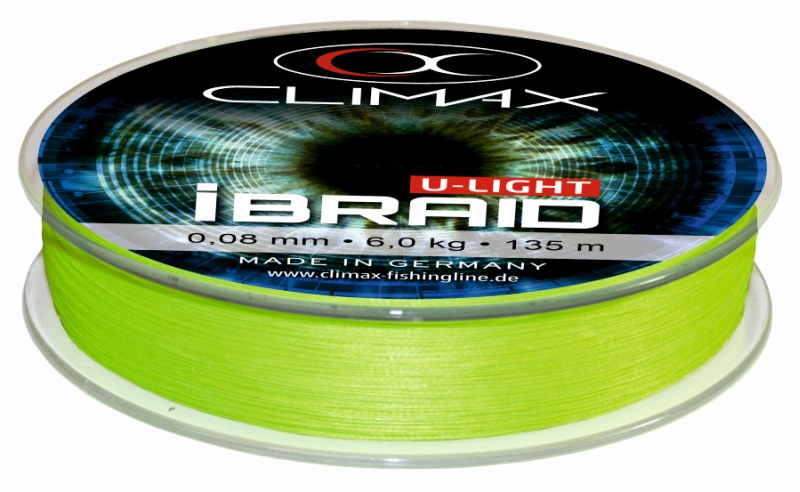 Pletená šnúra Climax iBraid U-Light neon-zelená 135m Priemer: 0,08mm / 6kg