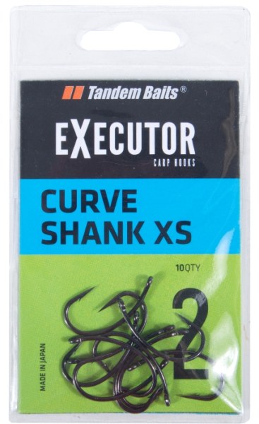 Háčik Executor Carp Curve Shank XS Tandem Baits 10ks veľkosť: 6