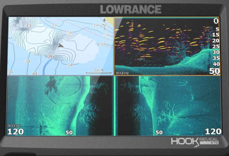 Sonar Lowrance Hook Reveal 9 Tripleshot ROW